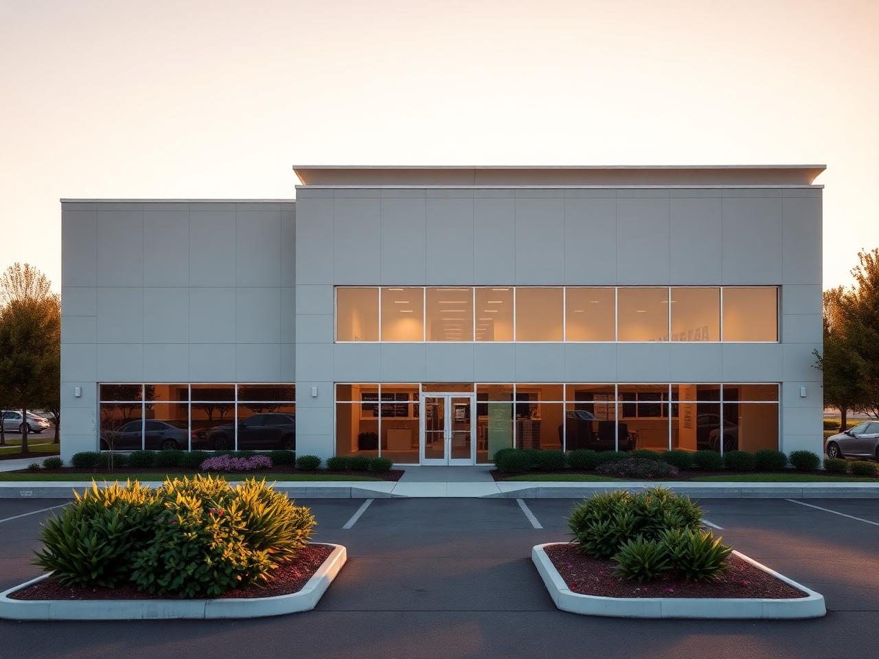 Multi-tenant low-slope roof